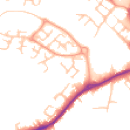 Daytime road noise heatmap for ST16 1DQ