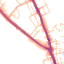 Daytime road noise heatmap for ST16 1HY