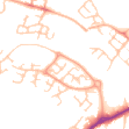 Daytime road noise heatmap for ST16 1LY