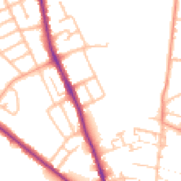 Daytime road noise heatmap for ST16 1NF