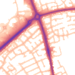 Daytime road noise heatmap for ST16 1RR