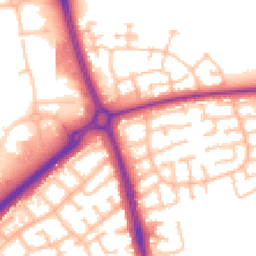Daytime road noise heatmap for ST16 1SX