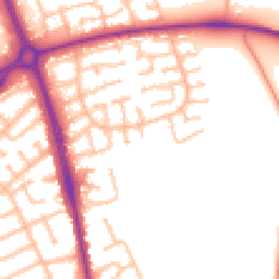 Daytime road noise heatmap for ST16 1TF
