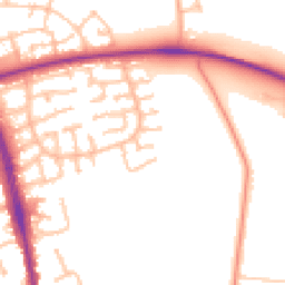 Daytime road noise heatmap for ST16 1TJ