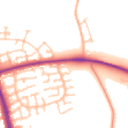 Daytime road noise heatmap for ST16 1TY