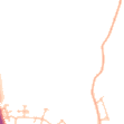 Daytime road noise heatmap for ST16 1ZW