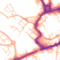 Daytime road noise heatmap for ST16 2BH
