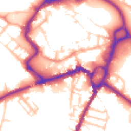 Daytime road noise heatmap for ST16 2BS