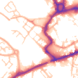 Daytime road noise heatmap for ST16 2DU