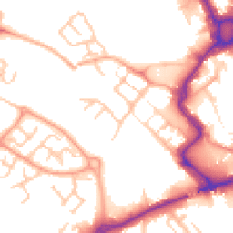 Daytime road noise heatmap for ST16 2EF