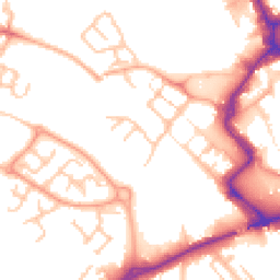 Daytime road noise heatmap for ST16 2EP