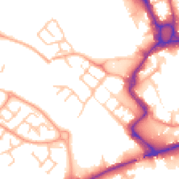 Daytime road noise heatmap for ST16 2FB