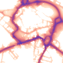 Daytime road noise heatmap for ST16 2QT