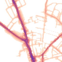 Daytime road noise heatmap for ST16 2RR