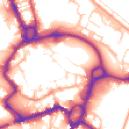 Daytime road noise heatmap for ST16 2TX