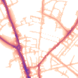 Daytime road noise heatmap for ST16 3BU