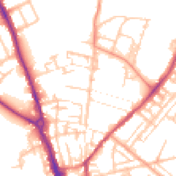 Daytime road noise heatmap for ST16 3DE