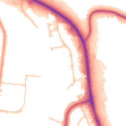 Daytime road noise heatmap for ST16 3HT