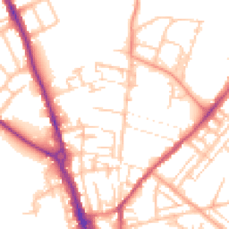Daytime road noise heatmap for ST16 3LE