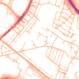 Daytime road noise heatmap for ST16 3NJ