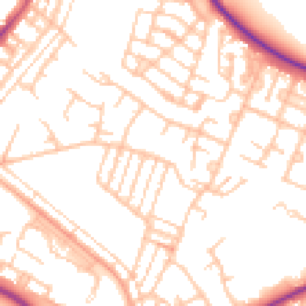 Daytime road noise heatmap for ST16 3NZ
