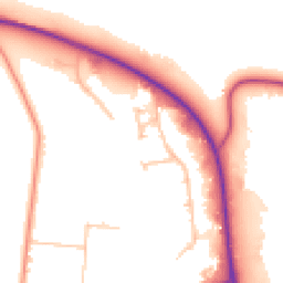 Daytime road noise heatmap for ST16 3SX