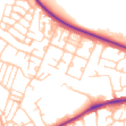 Daytime road noise heatmap for ST16 3SZ