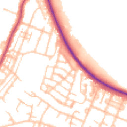 Daytime road noise heatmap for ST16 3WQ