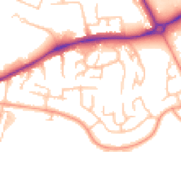 Daytime road noise heatmap for ST16 3XB