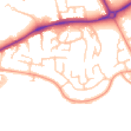 Daytime road noise heatmap for ST16 3XE