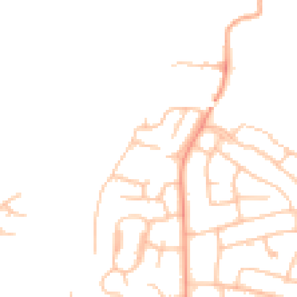 Daytime road noise heatmap for ST17 0AY