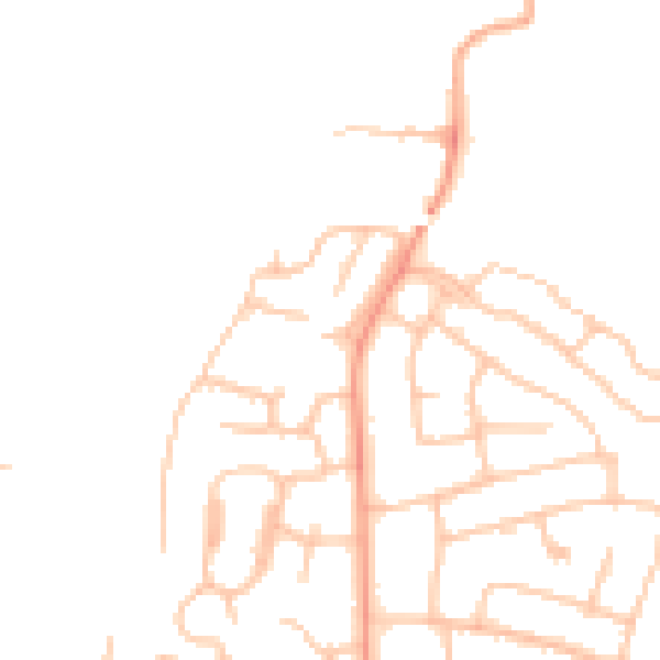 Daytime road noise heatmap for ST17 0AZ