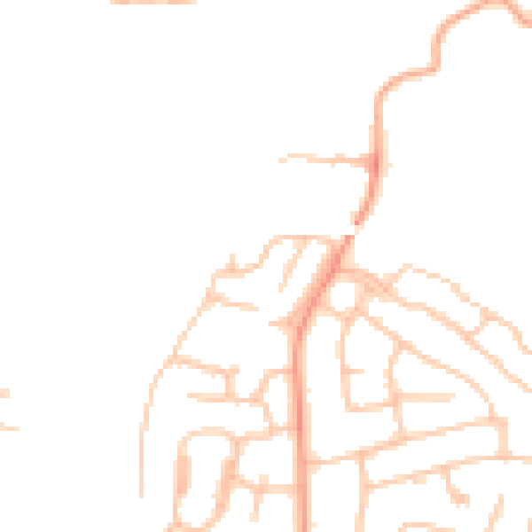 Daytime road noise heatmap for ST17 0BA