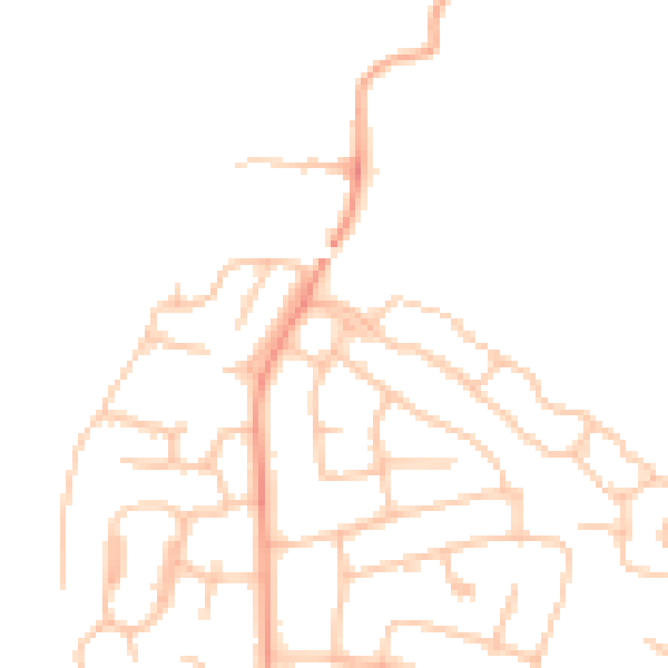 Daytime road noise heatmap for ST17 0BP