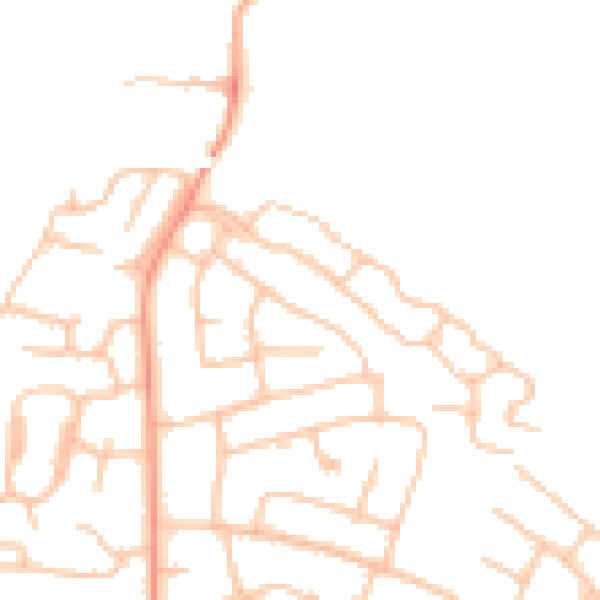 Daytime road noise heatmap for ST17 0BS