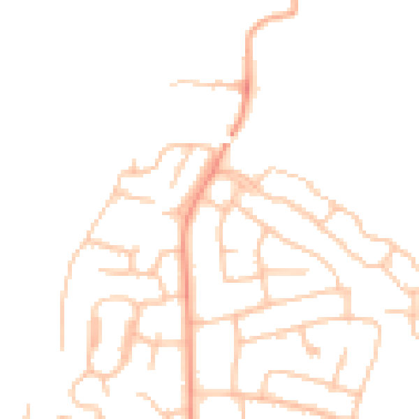 Daytime road noise heatmap for ST17 0BW