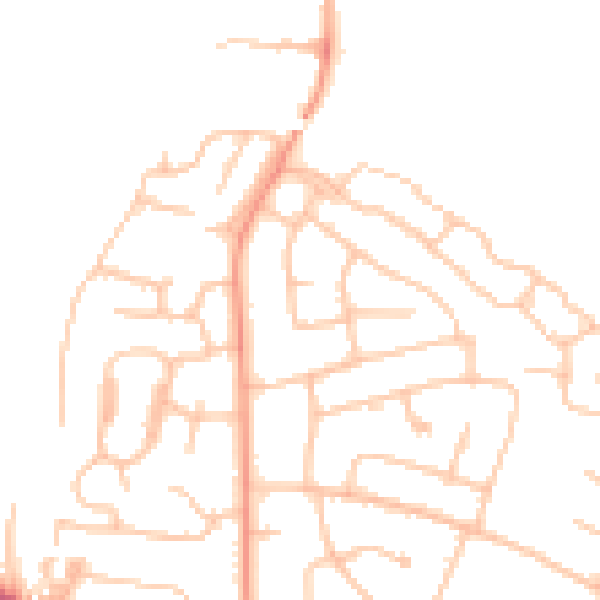 Daytime road noise heatmap for ST17 0BX