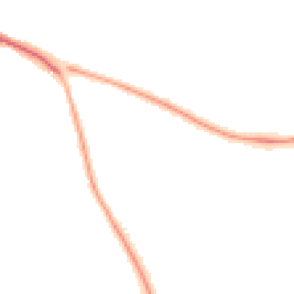 Night-time road noise heatmap for ST17 0DN