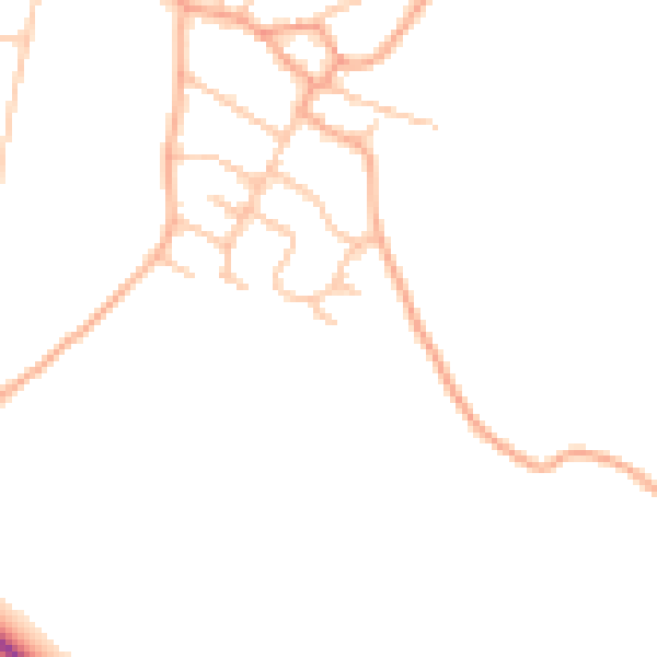 Daytime road noise heatmap for ST17 0NG