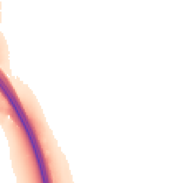 Night-time road noise heatmap for ST17 0SN