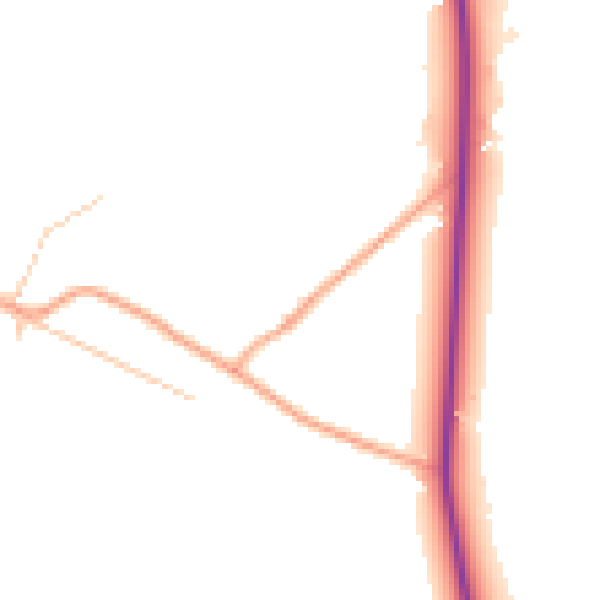 Daytime road noise heatmap for ST17 0SQ