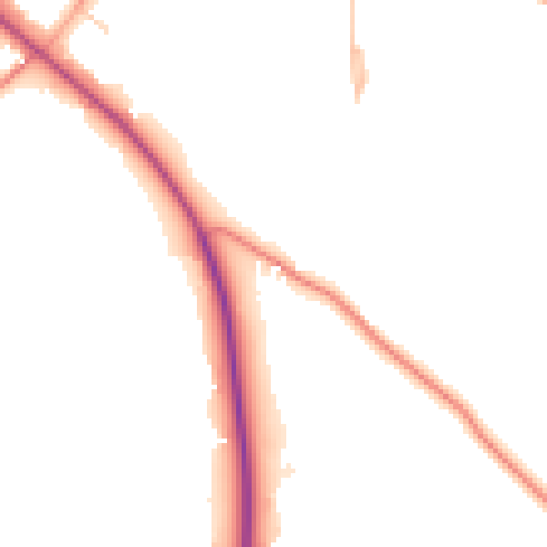 Daytime road noise heatmap for ST17 0SS