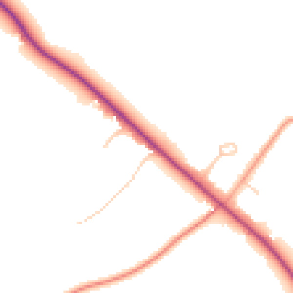 Daytime road noise heatmap for ST17 0SZ