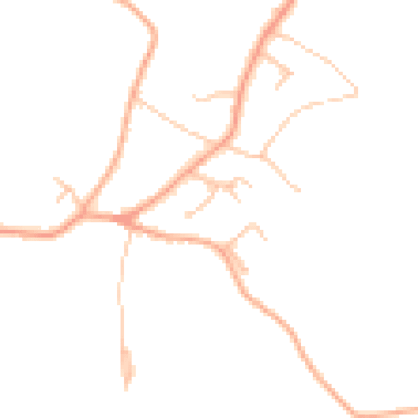 Daytime road noise heatmap for ST17 0TF