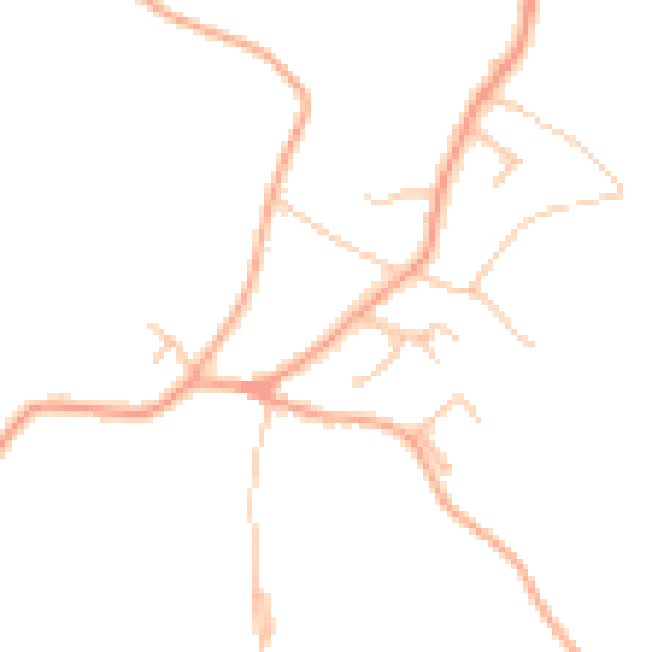 Daytime road noise heatmap for ST17 0TR