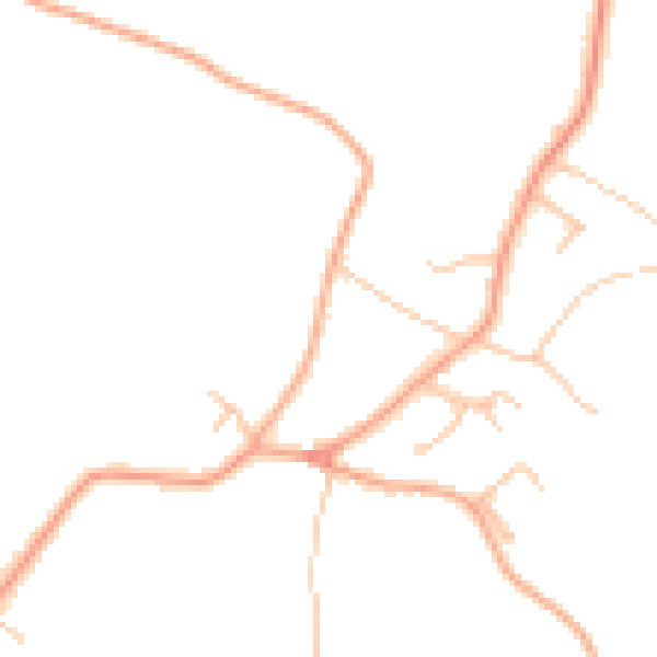 Daytime road noise heatmap for ST17 0TT