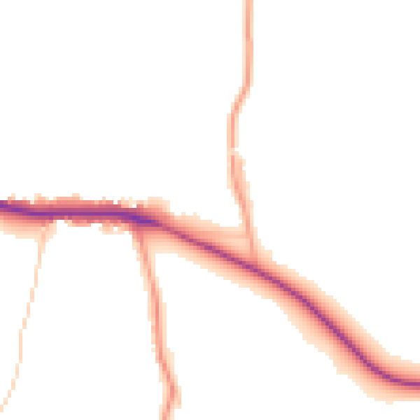 Daytime road noise heatmap for ST17 0UR