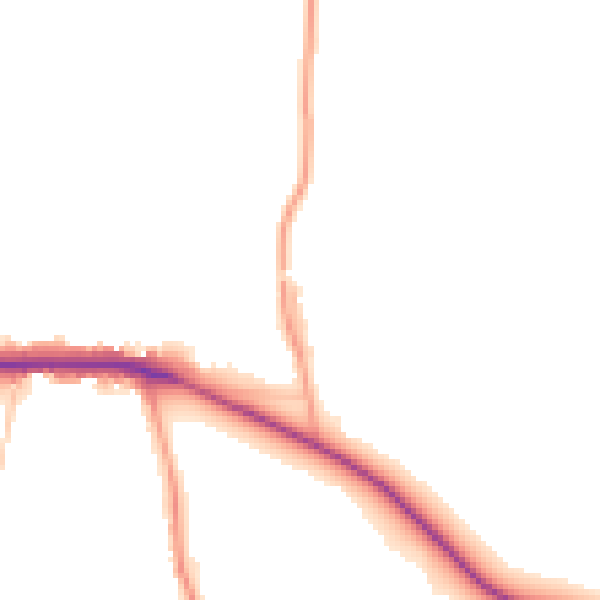 Daytime road noise heatmap for ST17 0UX