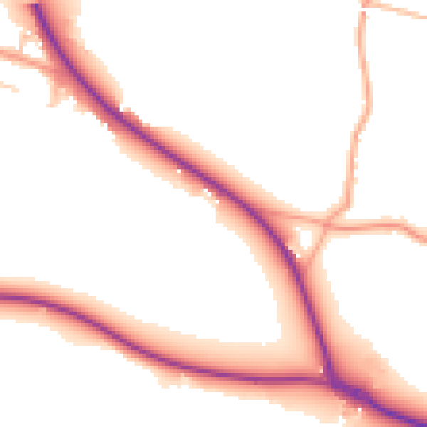 Daytime road noise heatmap for ST17 0XJ