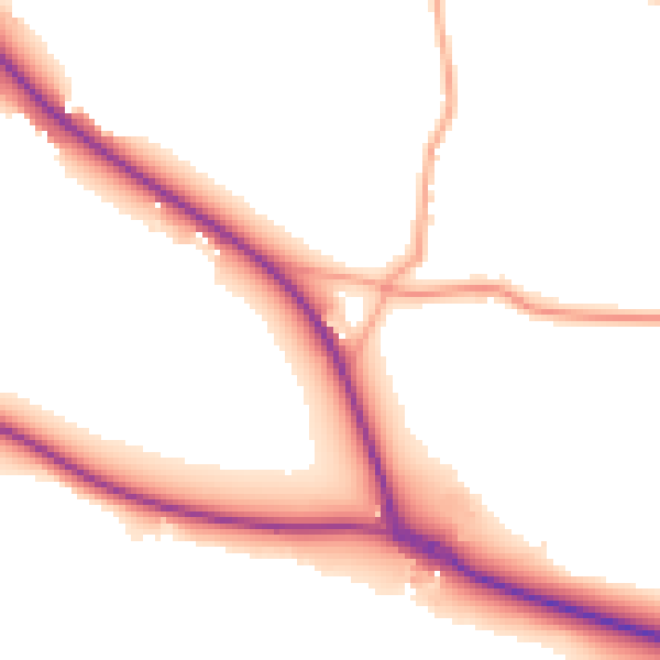 Daytime road noise heatmap for ST17 0XP